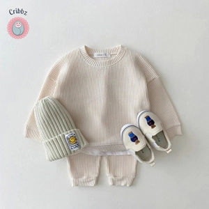 Waffle Cotton Baby Boy Outfit