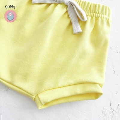 Lemon Print Baby Outfit Set for Summer title=