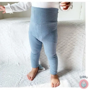 Cotton Ribbed Leggings for Infants