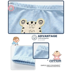 Cartoon Print Cotton Baby Leggings Set