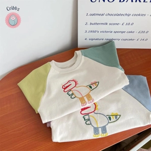 Embroidered Cartoon Hoodie for Babies