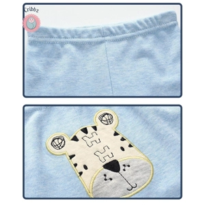 Cartoon Print Cotton Baby Leggings Set