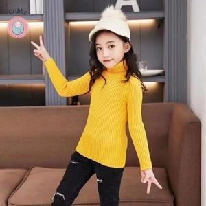 Cozy Turtleneck Knit Sweater for Kids