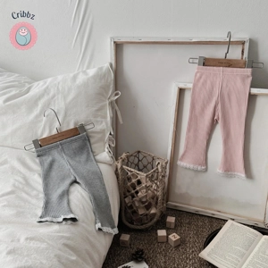 Autumn Infant Girls Striped Bell Bottom Leggings