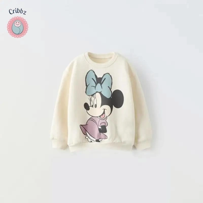 Minnie Mouse Cartoon Sweatshirt for Kids title=