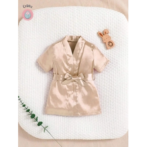 Baby Girl Satin Robe Pajama Set