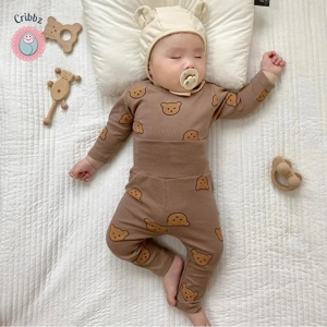 Cute Bear High Waist Baby Pajama Suit