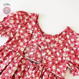 Cute Floral Summer Dress for Toddler Girls