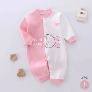 Baby Girl Cartoon Printed Bodysuit