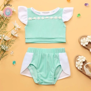 Princess Charm Kids Two-Piece Beach Swimsuit