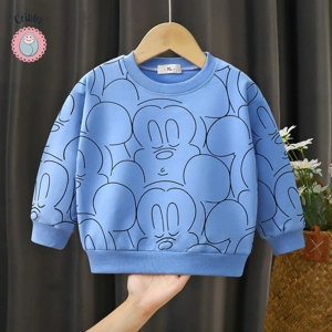 Disney Mickey Long Sleeve Pullover Sweatshirt