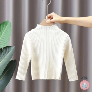 Childrens Half Turtleneck Knit Pullover