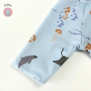 Cute Floral Backless One-Piece Swimsuit for Girls