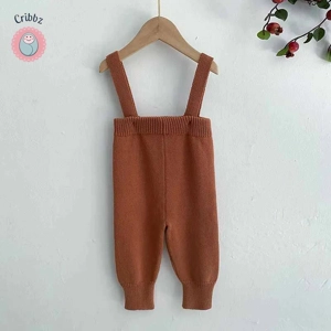 Knitted Baby Overall Sweater Pants 0-2Y