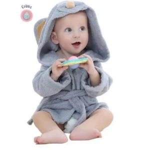 Cotton Baby Cartoon Bathrobe Towel