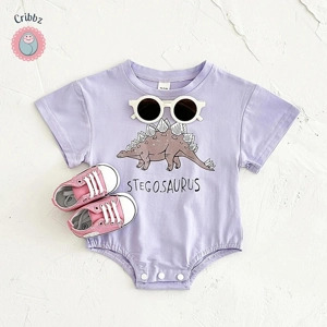 Dinosaur Print Baby Romper for Infants