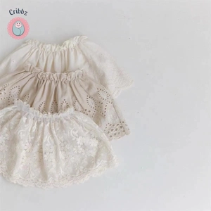 Sweet Lace Embroidered Baby Girl Skirt