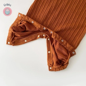 Soft Warm Knitted Baby Girls Romper