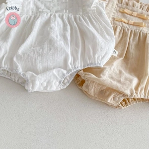 Cute Baby Girls Lace Bodysuit Jumpsuit