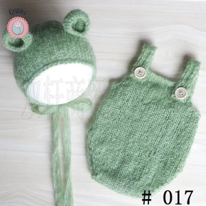 Handcrafted Mohair Baby Bonnet and Pants Set