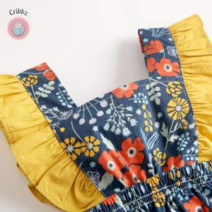 Summer Cotton Baby Girls Romper Set