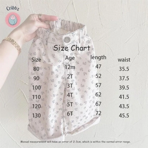 Floral Kids Trousers for Autumn Wear