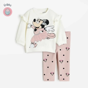 Disney Baby Girl Sweatshirt and Leggings Set