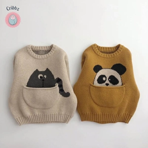 Korean Style Cartoon Knitwear for Kids