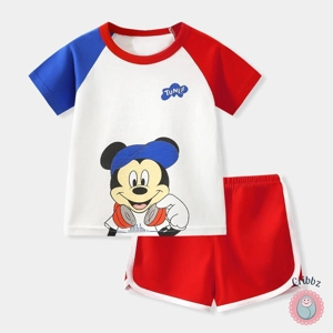 Summer Cartoon T-Shirt and Shorts Set
