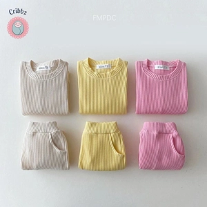 Waffle Cotton Baby Boy Outfit