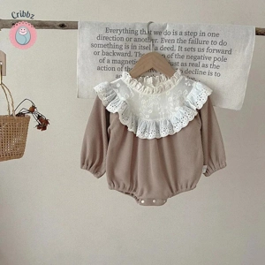 Autumn Baby Girls Lace Romper Bodysuit