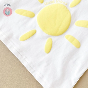 Cartoon Wave T-shirt and Beach Shorts Set