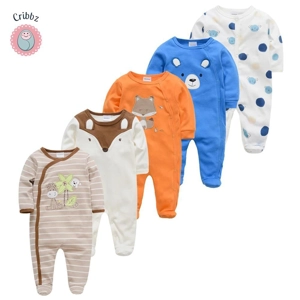 Soft Cotton Baby Sleepers and Rompers