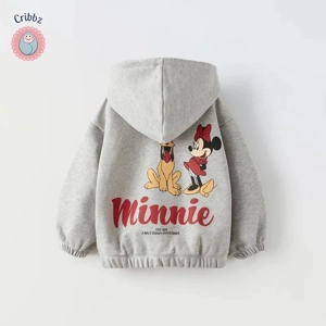 Cartoon Minnie Hooded Jacket for Kids