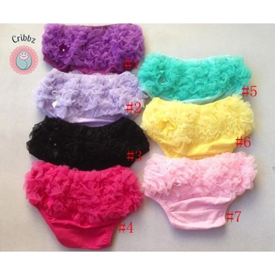 Adorable Baby Girls Ruffle Tutu Shorts title=