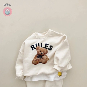 Childrens Bear Sweater and Pants Set