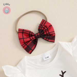 Autumn Christmas Baby Girl Outfit Set