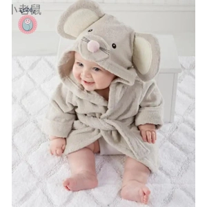 Cotton Baby Cartoon Bathrobe Towel