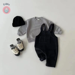 Toddler Corduroy Playsuit for Boys and Girls