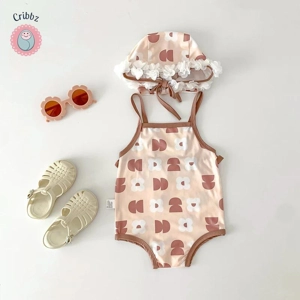 Baby Girls Floral Swimwear Set