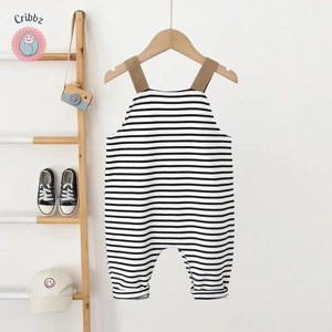 Cute Stripe Bear Overalls for Toddlers