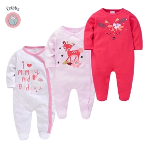 Cotton Baby Jumpsuit Pajamas Set