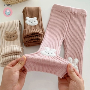 Cute Cartoon Knitted Leggings for Kids