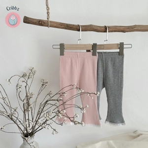 Autumn Infant Girls Striped Bell Bottom Leggings