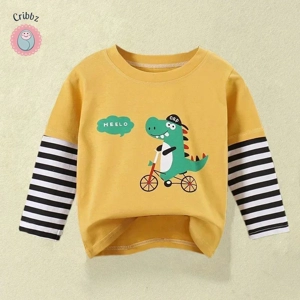 Kids Cartoon Long Sleeve Cotton Sweatshirt