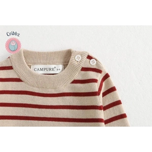 Classic Stripe Knitted Baby Sweatshirt
