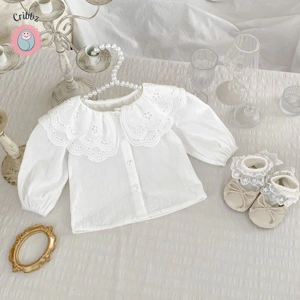 Sweet Lace Collar Blouse for Baby Girls