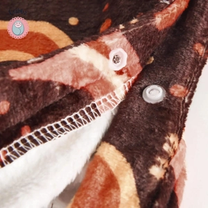 Warm Flannel Baby Jumpsuit for Winter