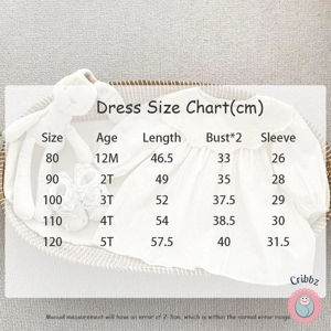 Toddler Girl Flower Embroidery Dress