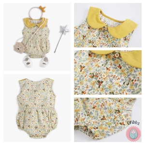 Cute Plaid Cotton Baby Bodysuit for Girls